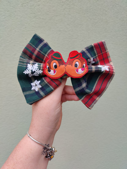Bow Christmas Chip and Dale